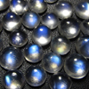 AAAA - Gorgeous High Quality - Rainbow MOONSTONE - Full Blue Fire Nice Clean Round Shape Cabochon size -4 - 6 mm - 29 pcs